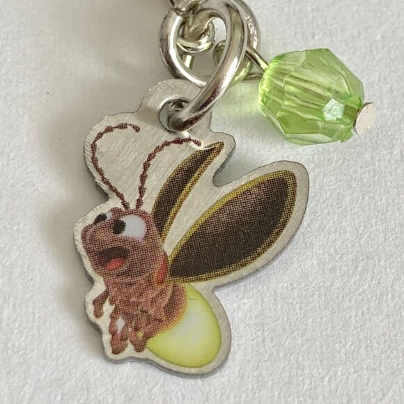 Vintage Disney Blaze Firefly Charm Clip On Zipper Pull Tinker Bell Peter Pan - Picture 4 of 8